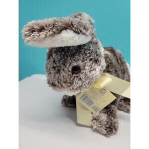 Princess Soft Toys Bunny Plush Cocoa White Cotton Tail Borders 11” Rabbit